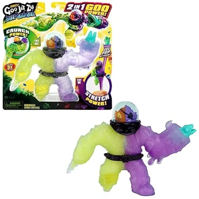 Imagen de Heroes of Goo Jit Zu Deep Sea Bowlbreath Double Pack. Elástico, Blando de 6.5 Pulgadas con Poder 2 en 1 y Arma Ataque Anguila.