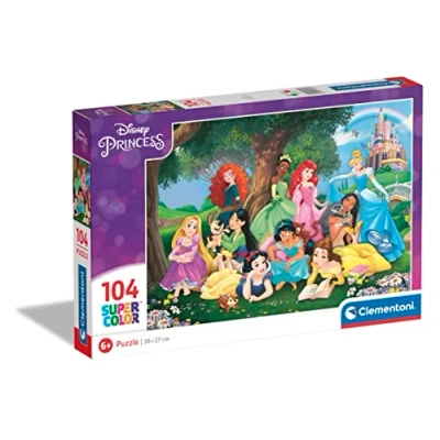 Imagen de Clementoni Puzzle Infantil 104 Piezas Princesas Disney Desde 6 años (25743)