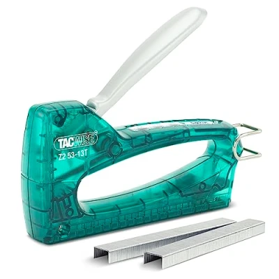 Imagen de Tacwise 1728 Grapadora Transparente Z2 53 13T con 300 Grapas, Utiliza Grapas Tipo 13 y da 4 8 mm