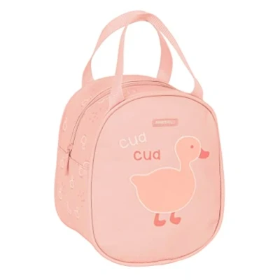 Imagen de Safta Neceser Termo Preescolar, Infantil, Adaptable a Carro, Ideal para Niños de 5 14 Años, Cómodo y Versátil, Calidad Resistencia, 19x14x22 cm, Color Rosa palo