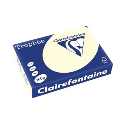 Imagen de Clairefontaine Trophée 1101C Resma de papel, 250 hojas, A4, 21 x 29.7 cm, color crema