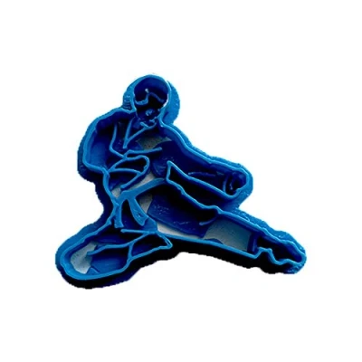 Imagen de Cuticuter Deporte Karate 2 Cortador de Galletas, Plástico, Azul