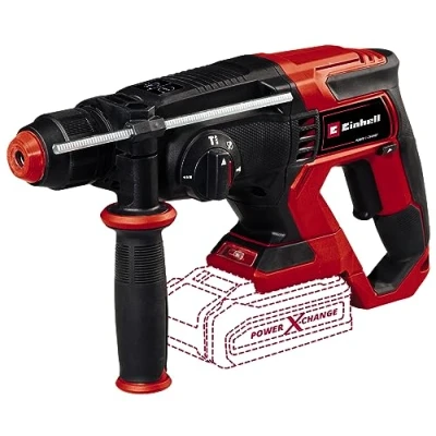 Imagen de Einhell Martillo perforador con batería TE HD 18/20 Li Solo Power X Change (18 V, 1,8 J, potencia de perforación en hormigón: 20 mm, 4750 r.p.m. máx. velocidad impacto, SDS Plus, sin batería)