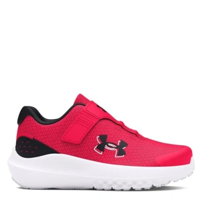 Imagen de Under Armour UA BINF Surge 4 AC Deportivas para niño, cómodo y ligero calzado infantil, color rojo/negro/negro