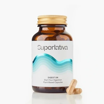 Imagen de Digest ON Reduce la hinchazón, gases y acidez estomacal Favorece las digestiones Cápsulas de acción rápida Suplemento natural único ya que combina adaptógenos enzimas digestivas