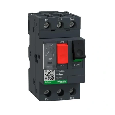 Imagen de Schneider Electric GV2ME06 GV2ME Disjuntores Motor Magnetotérmicos, 1/1, 6A, 89mm x 45mm 78.5mm