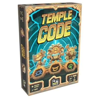 Imagen de Blackrock Games Temple Code Juego de deducción 1 a 4 Jugadores táctico y rápido Versión Francesa Partir 8 años Bankiiiz Edition