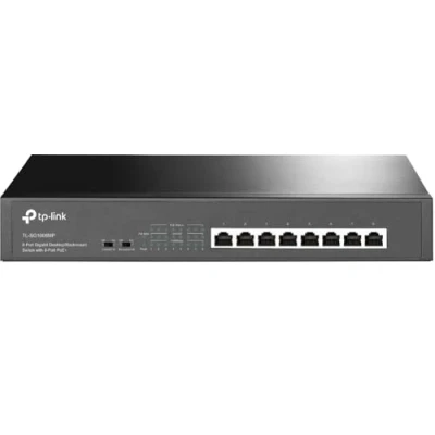 Imagen de TP Link TL SG1008MP Conmutador de Escritorio y Montaje en Rack (8 Puertos, PoE+)