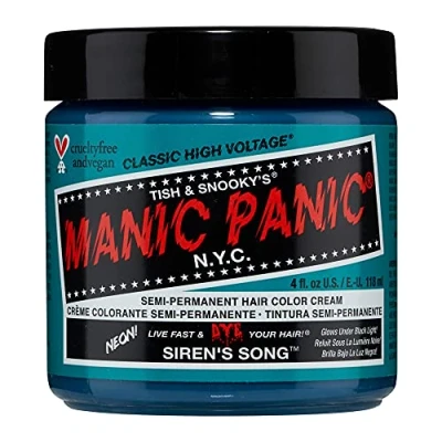 Imagen de Manic Panic Siren&#039;s Song Classic Creme, Vegan, Cruelty Free, Green Semi Permanent Hair Dye 118ml