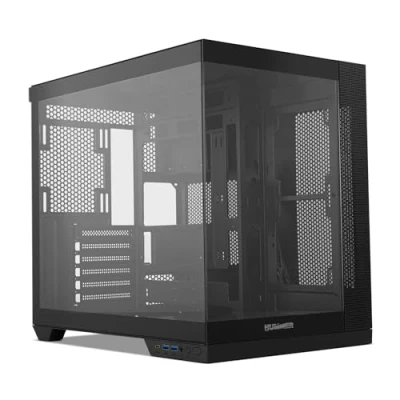 Imagen de NOX XTREME PRODUCTS Hummer Astra Neo Black Semitorre ATX M ITX, Cristal Templado panorámico Frameless, Espacio para 9 Ventiladores, Gráficas hasta 400mm, USB C y 3.0, Negro