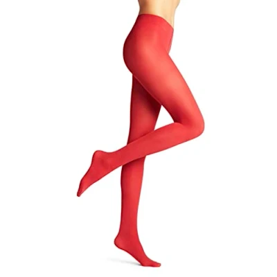 Imagen de Falke Pure Matt 50 Den W Ti Semiopaco Unicolor 1 Pieza, Medias Mujer, Rojo (Scarlet 8228) nuevo ecológico, XL