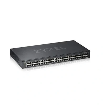 Imagen de Zyxel Nebula Switch inteligente de 48 puertos Ethernet Gigabit con 4 combo y 2 SFP modo Cloud híbrido, Garantía Por Vida [GS1920 48v2]