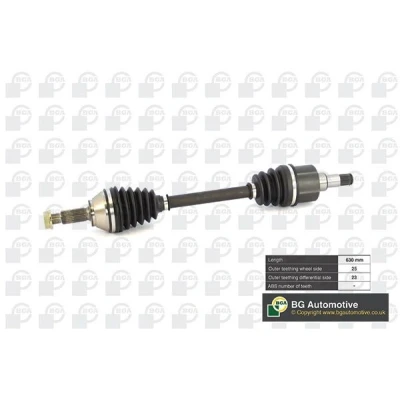 Imagen de BGA DS2301L Árbol de transmisión Eje delantero, izquierda 630, 630 FORD: Puma, Focus Mk1 Hatchback, FIESTA 5