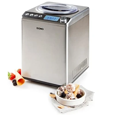Imagen de DOMO DO9232I Máquina para helados, acero inoxidable 18/8, 2,5 litros, multicolor