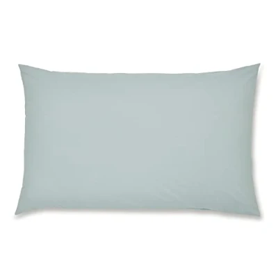 Imagen de Catherine Lansfield Non Iron Percale Housewife Fundas de Almohada, Color Verde (Duckegg)