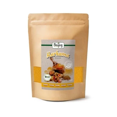 Imagen de Biojoy cúrcuma en polvo Ecológica (500 g), secada y molida, raíz de (Curcuma longa)