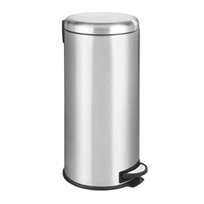 Imagen de Wenko Cubo de Pedal Leman Easy Close Acero Inoxidable 30L con Mecanismo Cierre Suave y antihuellas Satinado