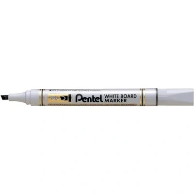 Imagen de Pentel mw86 a rotuladores para pizarra blanca punta cuadrada media tinta, color negro Lote de 12