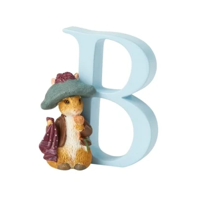 Imagen de Peter Rabbit, Figura de coneja y Letra &quot;B&quot; para colgar, Home Deco, Enesco