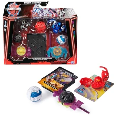 Imagen de BAKUGAN Battle 5 Pack, Special Attack Dragonoid, Ventri, Bruiser, Octogan, Trox, Figuras de acción giratorias Personalizables, Juguetes para niños y niñas a Partir 6 años