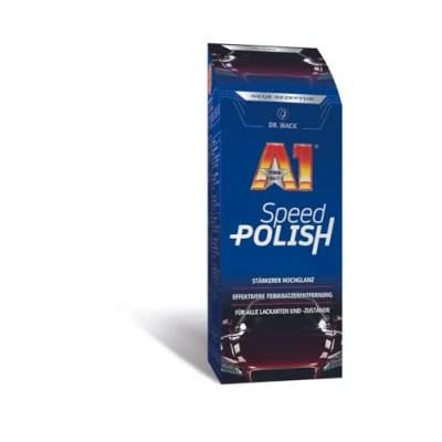 Imagen de Dr. Wack A1 Speed Polish Nueva fórmula 500 ml I Abrillantador de coche premium con cera carnauba Aún mejor protección y brillo Adecuado para todos los barnices Cuidado del alta