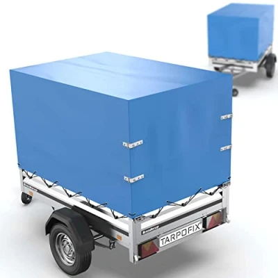 Imagen de Tarpofix® lona para remolque alta 212 x 123 90 cm incl. cuerda Lonas remolques de PVC diversos modelos, vehículos 750kg