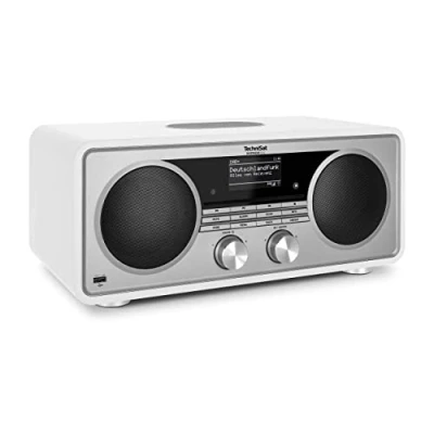 Imagen de TechniSat DIGITRADIO 602 Radio por Internet Estéreo (Dab, FM, Sistema 2.1 de 70 vatios con Subwoofer, CD, USB, Transmisión Bluetooth, AUX, WLAN, Despertador, Spotify, Control Remoto) Blanco