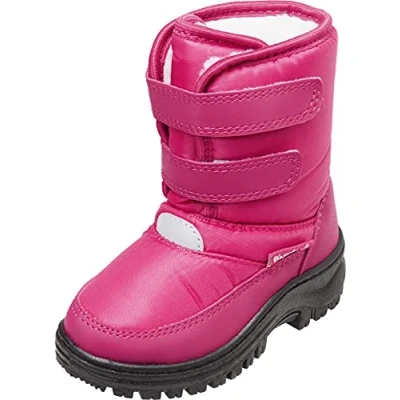 Imagen de Playshoes Botines De Invierno, Raquetas Nieve Unisex niños, Rosa Cierre Adhesivo, 30/31 EU
