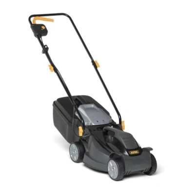 Imagen de Alpina Cortacésped eléctrico BL 320 E, Ancho de corte 32 cm, Motor 1000 W, Hasta 300 m², Altura regulable en 3 posiciones, Bolsa recogida 25 l