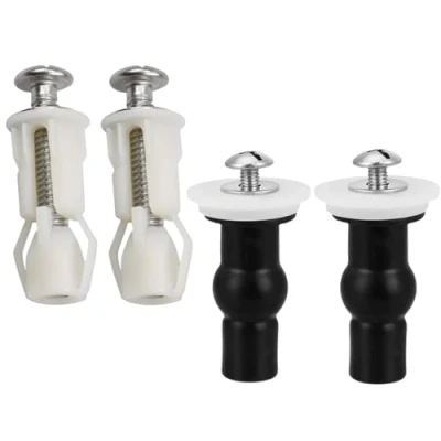 Imagen de Tornillos Para Asiento De inodoro,4 piezas Bisagra tapa inodoro,Fijación Inodoro,Accesorio Inodoro Asientos WC