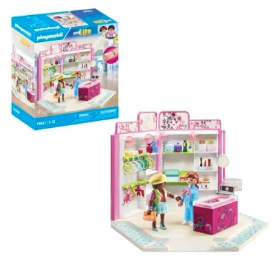 Imagen de PLAYMOBIL myLife 71537 Salón de Belleza, emocionantes Consejos Estilo para el Atuendo, Incluyendo broches, Collares y más, Juguetes niños a Partir 5 años