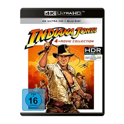 Imagen de Indiana Jones 1 4 (4x 4K Ultra HD + 4x Blu ray 2D) [Alemania] [Blu ray]