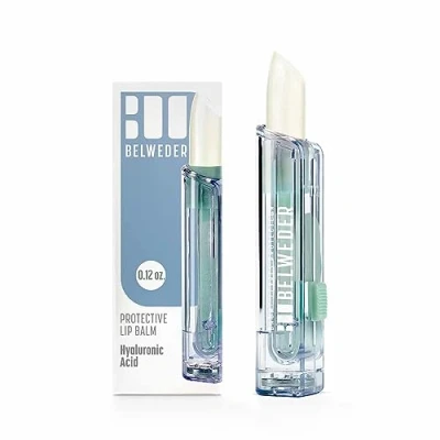 Imagen de BELWEDER Bálsamo labial protector de ácido hialurónico Protección, hidratación y regeneración labios transparente para hombres mujeres Stick 3,5 g