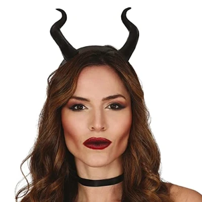 Imagen de FIESTAS GUIRCA Cuernos Demonio Gorros, máscaras y Accesorios para Fiesta, Color Negro (GUI26722)