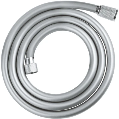 Imagen de GROHE Vitalioflex Trend Flexo de ducha (1.75m, resistente al calor, sistema anti torsión, conexión universal, instalación QuickFix), cromo, 28742002