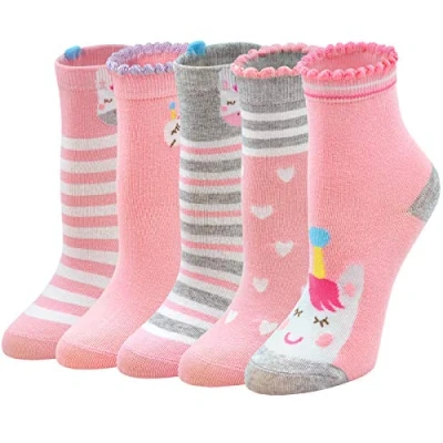Imagen de PUTUO Calcetines Divertidos Niña de Navidad Animales, Niñas Invierno Térmicos Algodón, 2 4 años