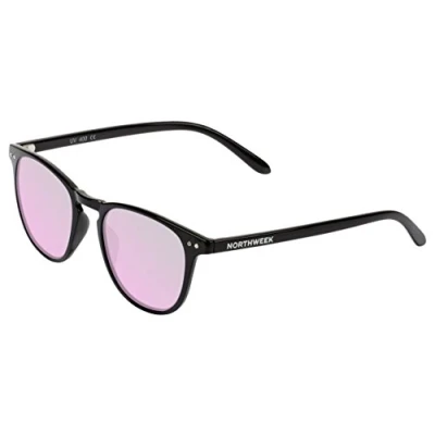 Imagen de NORTHWEEK Wall Catalina Gafas de Sol para Hombre y Mujer, Polarizadas, Negro/Rosa