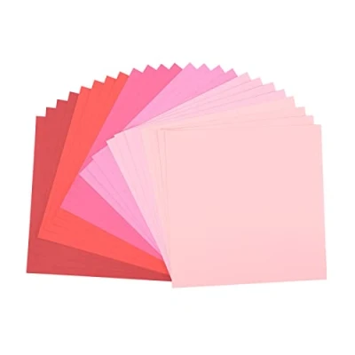 Imagen de Florence Papel para álbumes de Recortes, 216 g, 30,5 x cm, Paquete múltiple 24 Hojas, Color Rosa, 30.5x30.5x0.7 cm