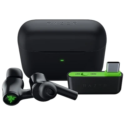 Imagen de Razer Hammerhead HyperSpeed Auriculares Gaming Inalámbricos Multiplataparama con Licencia para Xbox (HyperSpeed Wireless, Cancelación Activa del Ruido) Negro