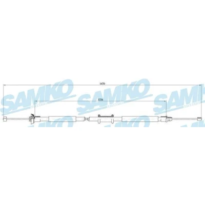 Imagen de Cable de accionamiento, freno estacionamiento LPR C0197B