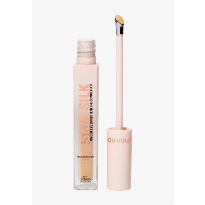 Imagen de Revolution Skin Silk Radiant Serum Augenaufheller Hydratisiert und glättet mit Hyaluronsäure Squalan Vegan &amp; Cruelty Free Medium Yellow 4 ml
