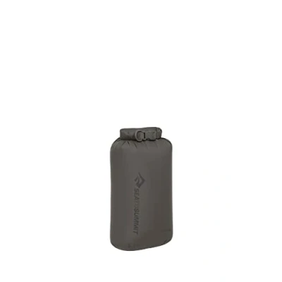 Imagen de Sea to Summit Lightweight Dry Bag S 5L Almacenamiento Impermeable Cierre Enrollable Tejido Reciclado Fijación &amp; Anilla en D Senderismo y Deportes de Remo 16,8 x 14 32 cm Gris Beluga