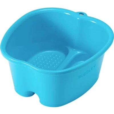 Imagen de BUDDLEY® Baño de pies Bandeja plástico Perfecto para masajes, pedicura y relajación el hogar (Azul) (Simple, Azul)