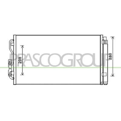 Imagen de PRASCO BM028C001 Condensador con secador 15 13 Aluminio 620 R 134 a BMW: 3 GT, Berlina, 1 Hatchback
