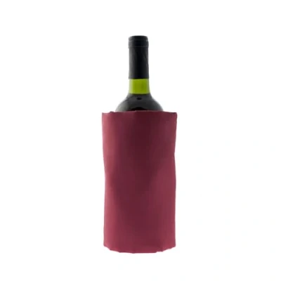 Imagen de Koala Spain Enfriador de Vino con Gel Rápido Enfriamiento Compartimentado, 4 Capas Anti condensación,Color Burdeos, Velcro Ajustable Bot. o Cava, Incluye Regalo Lámina Antigoteo