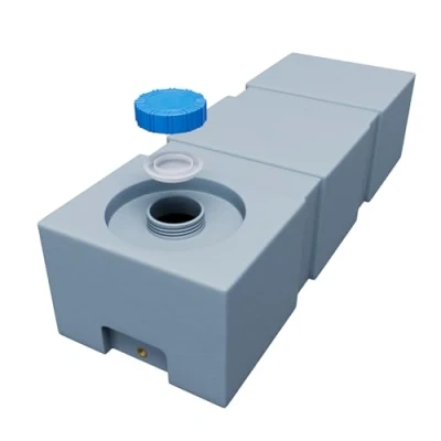 Imagen de Varile Depósito de agua potable Neo 120 L, resistente al transporte, apto para alimentos, barcos, caravanas, remolques (gris)