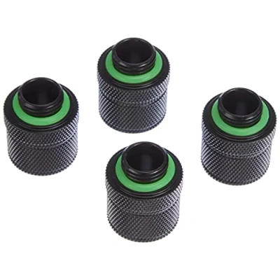Imagen de Corsair Hydro X Series, XF Compression Conectores 10/13 mm (3/8&quot; / 1/2&quot;) DI/DE Pack de Cuatro Unidades (Las Roscas BSPP G1/4&quot;, Latón Sólido Durabilidad, Compatibles con Adaptadores X),Negro