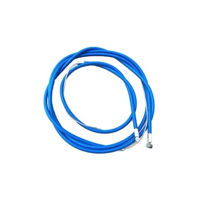 Imagen de cables de freno delanteros y traseros para bicicleta BMX MTB, exterior e interior, juego completo (juego azules)