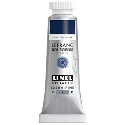 Imagen de Lefranc Bourgeois Color Gouache, Indigo Imitación, 14 ml (Pack of 1),