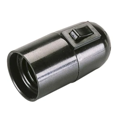 Imagen de Poly Pool PP0495X Portalámparas E27 con interruptor, negro